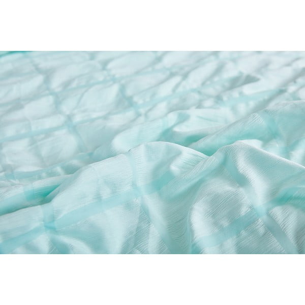 Krepové povlečení na jednolůžko v mentolové barvě 140x200 cm Naomi – My House-image-3