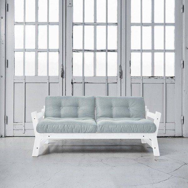 Rozkládací pohovka Karup Step White/Sky Blue-image-1