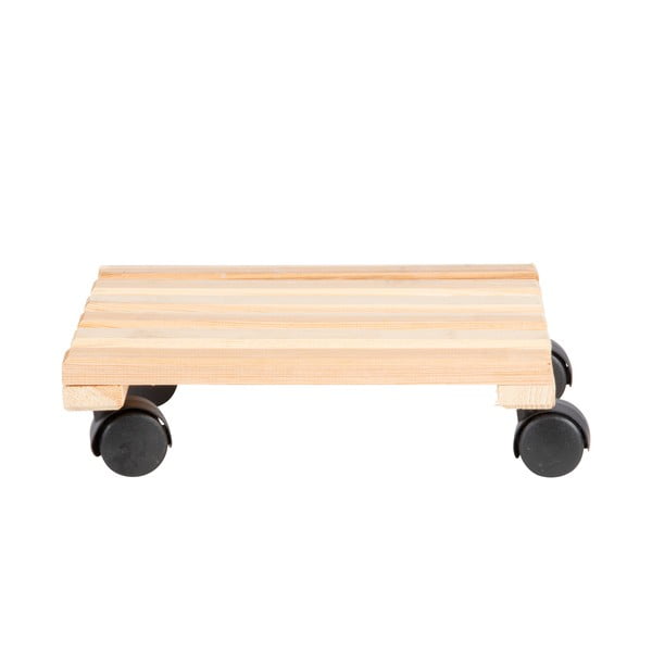 Dřevěný pojízdný podstavec pod květináč (výška 8 cm) Indoor & Outdoor – Esschert Design-image-2