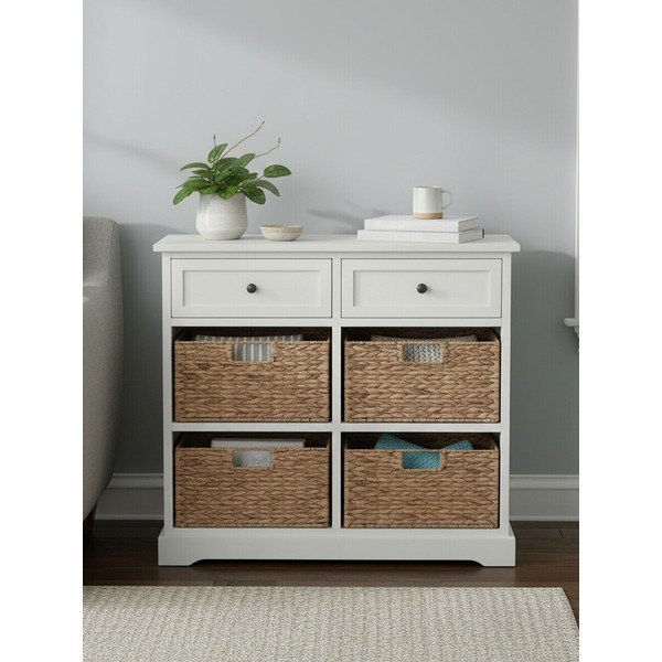Slonovinová komoda z masivu pavlovnie 76x70x33 cm Vermont – Premier Housewares-image-2