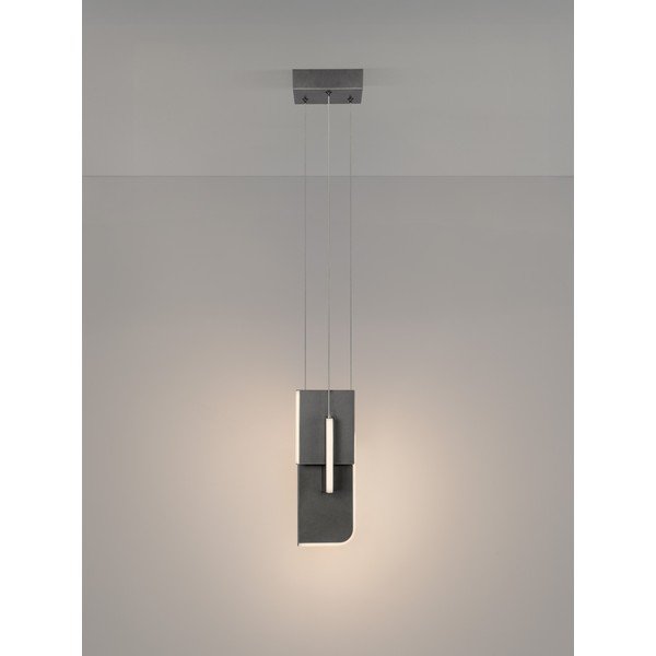 Světle šedé kovové LED stmívatelné závěsné svítidlo Totem – Nova Luce-image-4