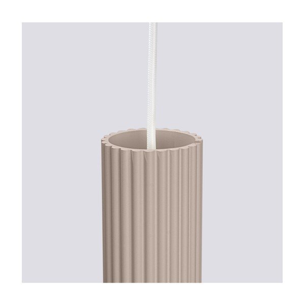 Taupe kovové závěsné svítidlo Gleam – Sollux-image-4