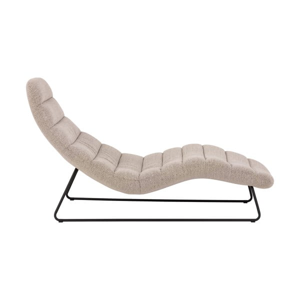 Béžová lenoška z textilie bouclé Chaplin – Actona-image-2