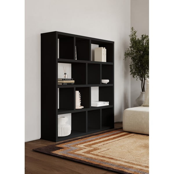 Černá knihovna 150x159 cm Berlin – TemaHome-image-1
