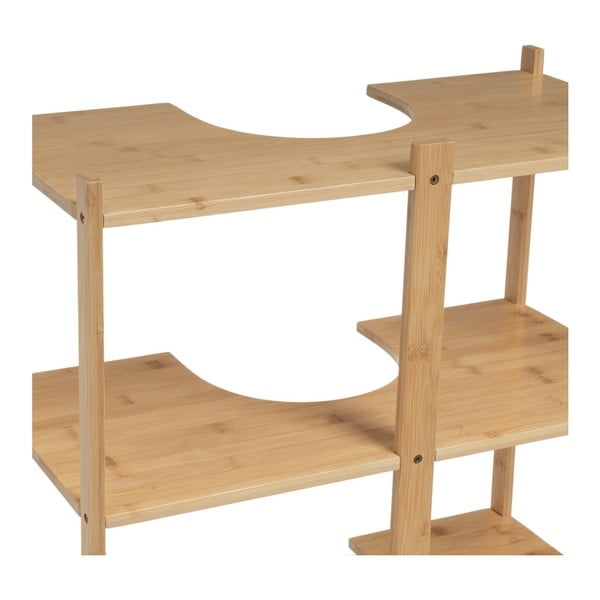 Bambusová skříňka pod umyvadlo v přírodní barvě 60x60 cm – Casa Selección-image-2