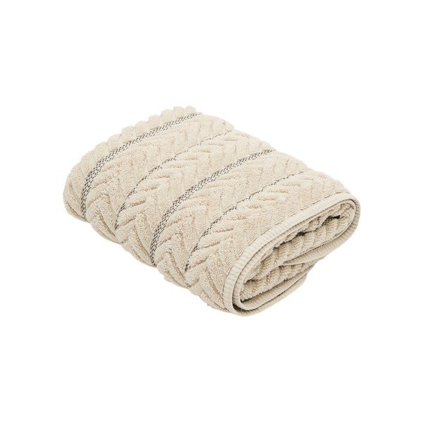 Béžový froté bavlněný ručník 50x90 cm Rune – Kave Home
