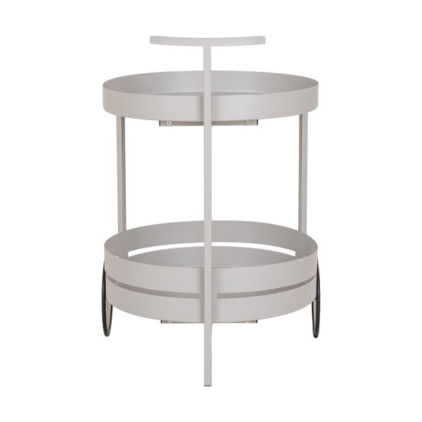 Kovový servírovací stolek na kolečkách 40x49,5 cm Beja – House Nordic-image-3