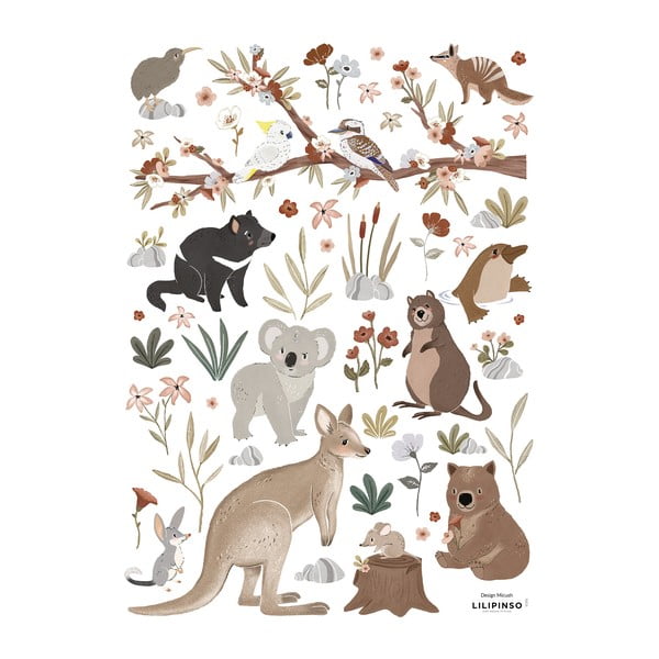 Arch samolepek 30x42 cm Australian Animals – Lilipinso