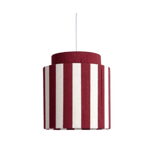 Červené/bílé provazové závěsné svítidlo ø 30 cm Vienna Stripes – Leitmotiv