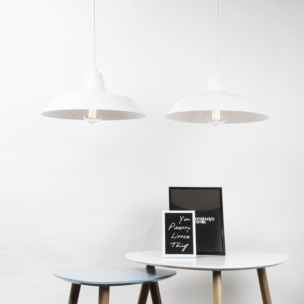 Bílé dvouramenné závěsné svítidloSotto Luce Cinco-image-1