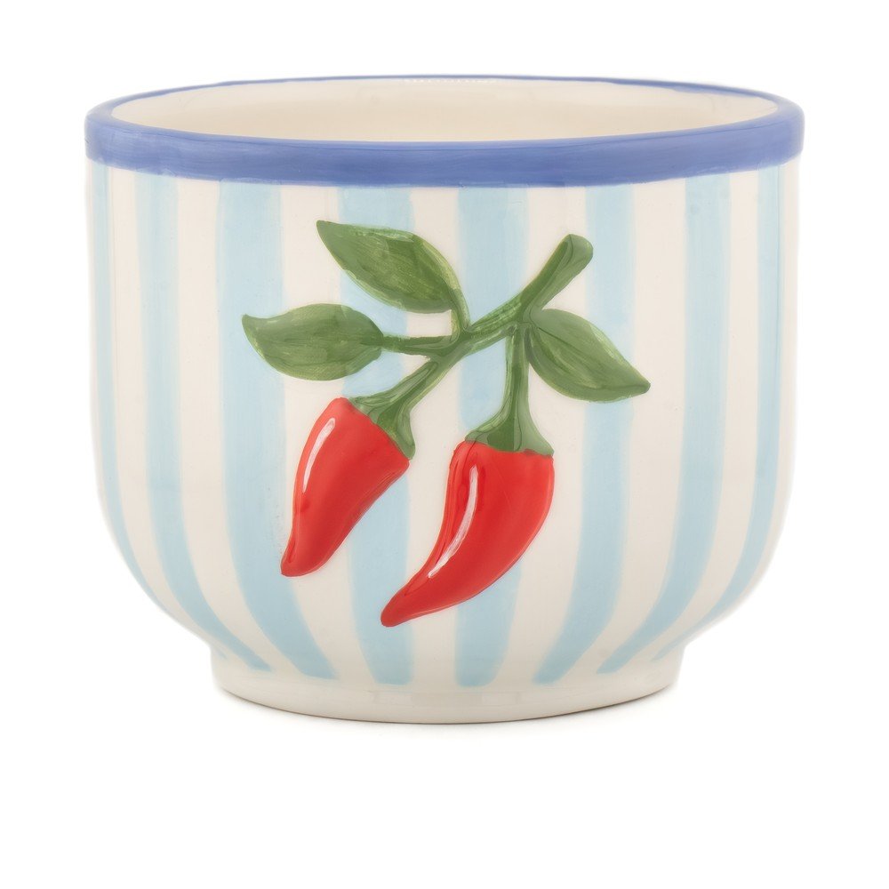 Keramický ručně malovaný obal na květináč ø 12 cm Chilli – Sass & Belle