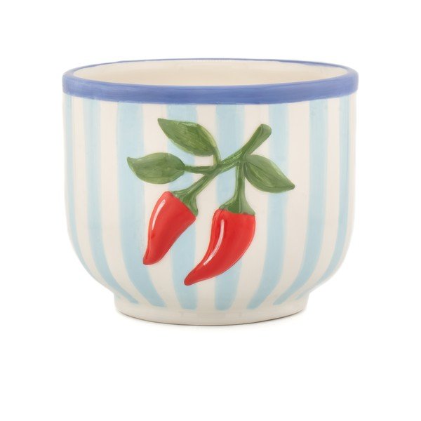 Keramický ručně malovaný obal na květináč ø 12 cm Chilli – Sass & Belle