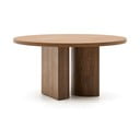 Kulatý jídelní stůl s deskou v dekoru ořechového dřeva ø 150 cm Nealy – Kave Home