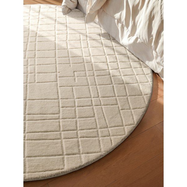 Krémový vlněný kulatý koberec ø 200 cm Kenso – Villeroy&Boch-image-2