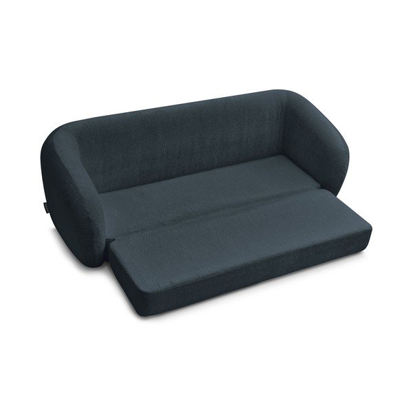 Tmavě modrá žinylková rozkládací pohovka 228 cm Neyo – Bobochic Paris-image-4