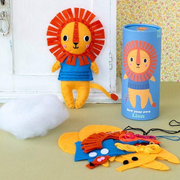 Kreativní sada Sew Your Own Lion – Rex London-image-1