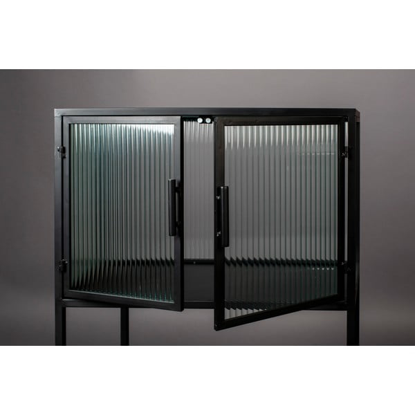 Černá kovová vitrína 60x90 cm Boli – Dutchbone-image-4