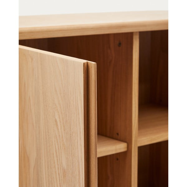 Skříňka v dekoru jasanu v přírodní barvě 100x134x40 cm Salaya – Kave Home-image-4