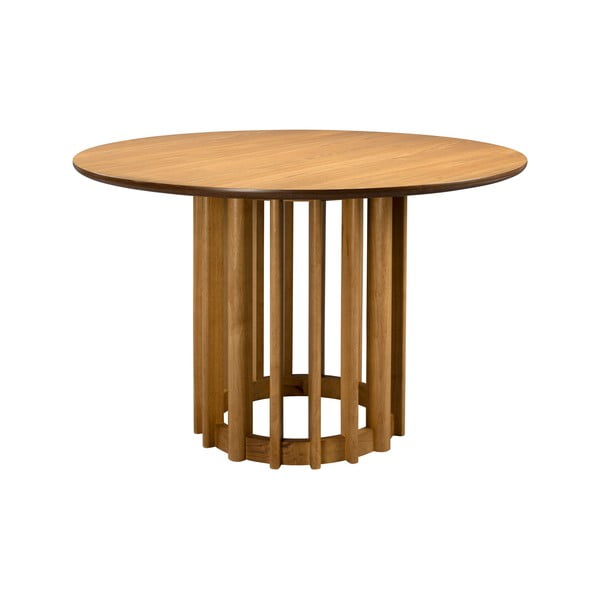 Kulatý jídelní stůl s deskou v dubovém dekoru ø 120 cm Barlet – Dutchbone