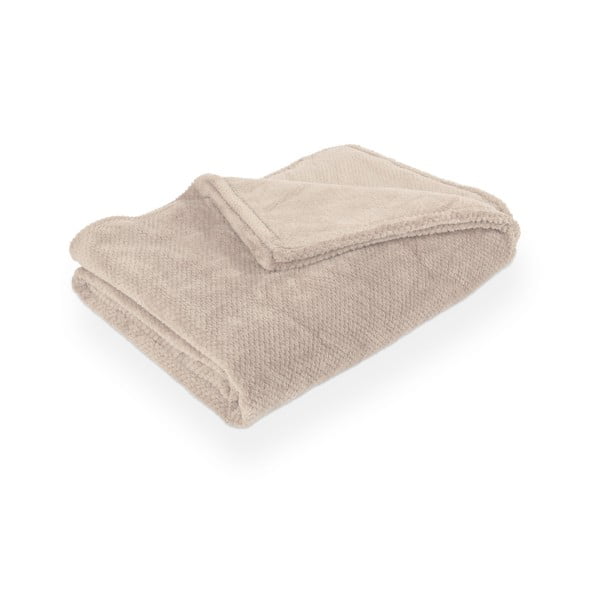 Taupe deka z mikroplyše 150x200 cm Pippa – Tiseco Home Studio
