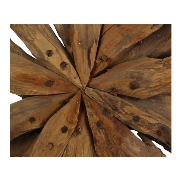 Dekorace z neopracovaného teakového dřeva HSM collection Sunflower, 40 x 50 cm-image-3