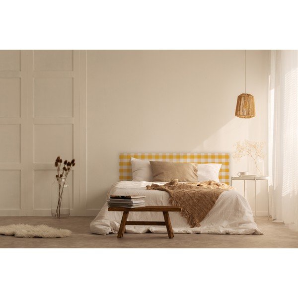 Žluté čalouněné čelo postele 165x52 cm Billie – Really Nice Things-image-2