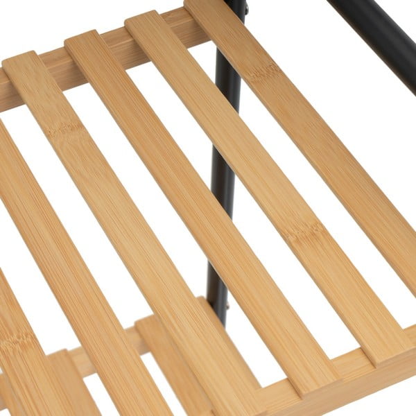 Bambusový regál v černo-přírodní barvě 30x75 cm – Casa Selección-image-2