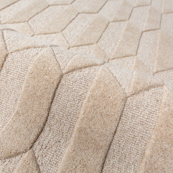 Vínový/v přírodní barvě ručně tkaný vlněný běhoun 60x230 cm Apex Border Wool – Flair Rugs-image-2