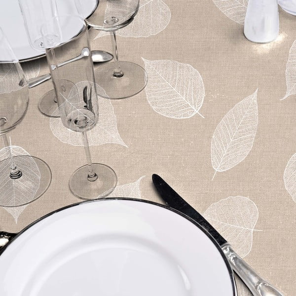 Omyvatelný ubrus ø 160 cm Feuillys – douceur d'intérieur-image-1