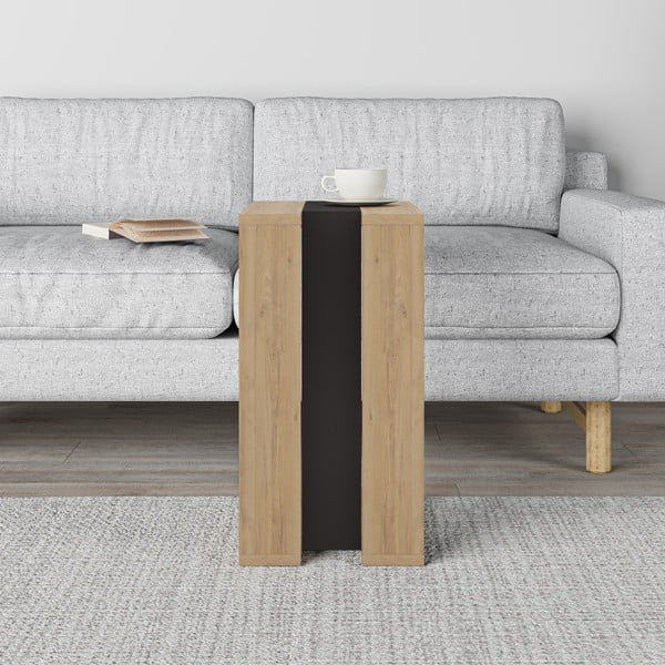 Odkládací stolek v dekoru dubu 40x30 cm Macha – Marckeric-image-1