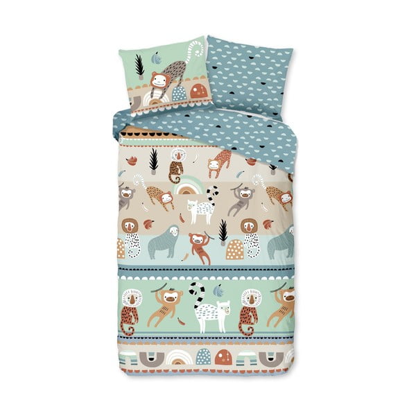 Bavlněné dětské povlečení na jednolůžko/prodloužené 140x220 cm Play – Good Morning