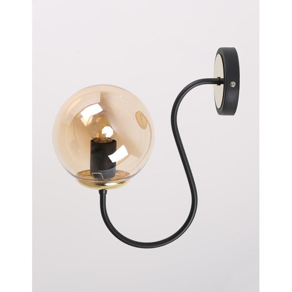 Okrově žluto-černé nástěnné svítidlo ø 15 cm Oslo – Squid Lighting-image-2