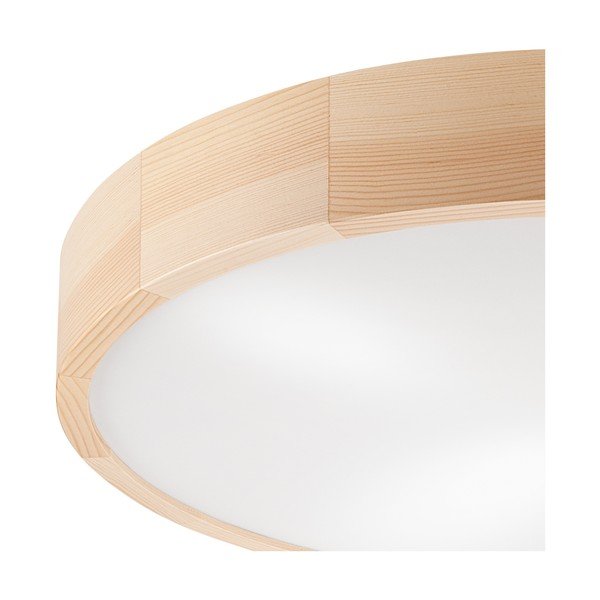 Světle hnědé stropní svítidlo se skleněným stínidlem ø 58 cm Eveline – LAMKUR-image-3