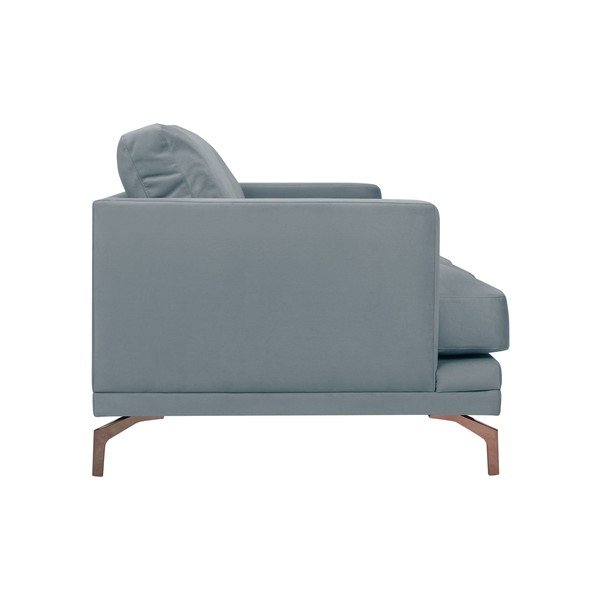 Šedá trojmístná pohovka s podnožím ve zlaté barvě Windsor & Co Sofas Jupiter-image-2