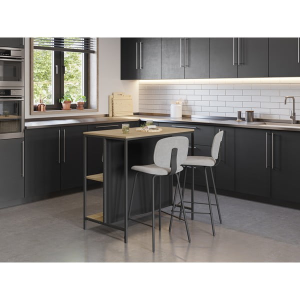 Barový stůl v dekoru dubu 60x100 cm Sagi – Marckeric-image-3