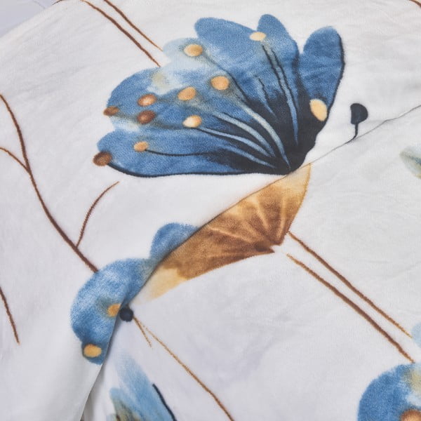 Tmavě modré povlečení na jednolůžko z mikroplyše 140x200 cm Marbella – My House-image-1