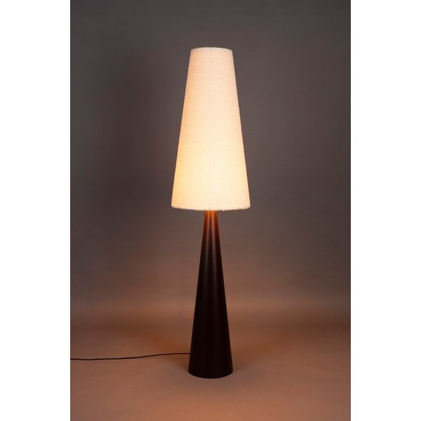 Černobílá stmívatelná stojací lampa s textilním stínidlem (výška 166 cm) Miki – Dutchbone-image-1
