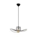 Černé závěsné svítidlo s kovovým stínidlem ø 50 cm Tel – Opviq lights