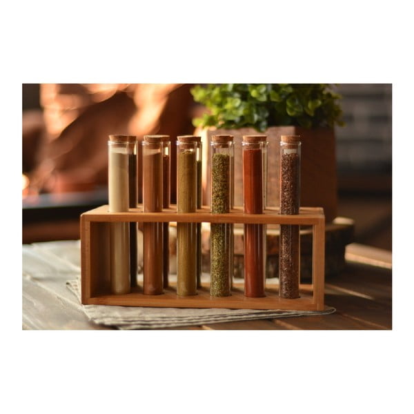 Set 12 zkumavek a stojánku Bambum Vanilla-image-2