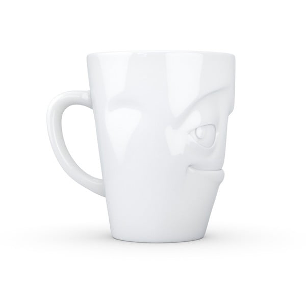 Bílý šibalský porcelánový hrnek s ouškem 58products-image-4