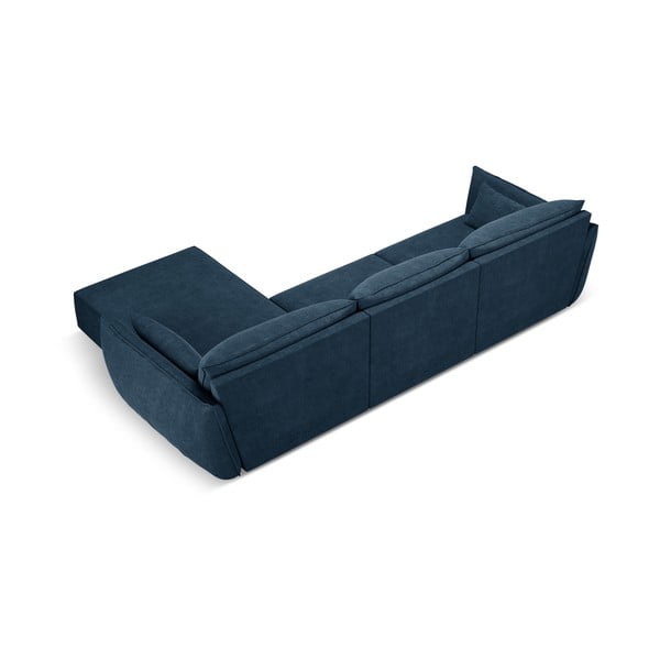 Tmavě modrá rohová pohovka (pravý roh) Vanda – Mazzini Sofas-image-3