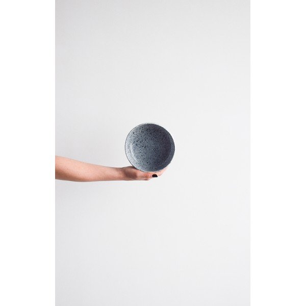 Bílo-černá kameninová miska ÅOOMI Mess, ø 15 cm-image-1