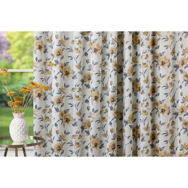 Krémovo-žlutý závěs 210x245 cm Cefalu – Mendola Fabrics-image-3