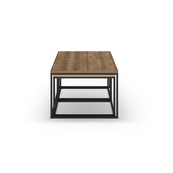 Konferenční stolky v sadě 3 ks v přírodní barvě 60x110 cm Camelia – Marckeric-image-3