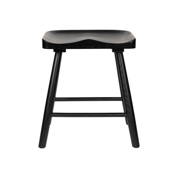 Černá stolička z dubového dřeva Vander – White Label