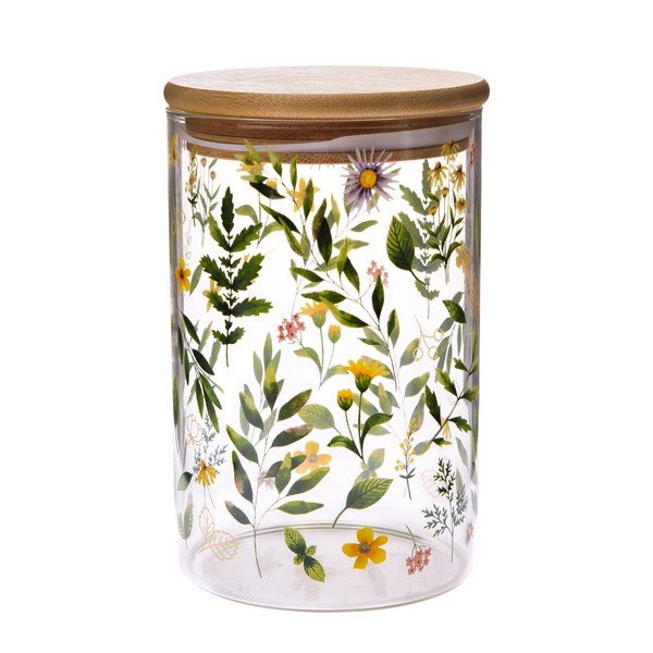 Skleněná dóza na potraviny Wildflowers – Dakls