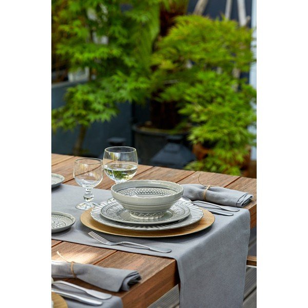 Šedá kameninová miska Costa Nova Cristal, ⌀ 18 cm-image-2