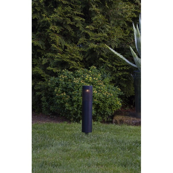 Černé solární LED osvětlení z nerezové oceli Star Trading Blace, výška 39 cm-image-2