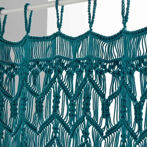 Modrý závěs do dveří 90x200 cm Macarena – douceur d'intérieur-image-1