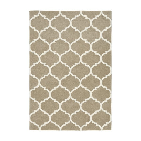 Světle hnědý ručně tkaný vlněný koberec 80x150 cm Albany – Asiatic Carpets